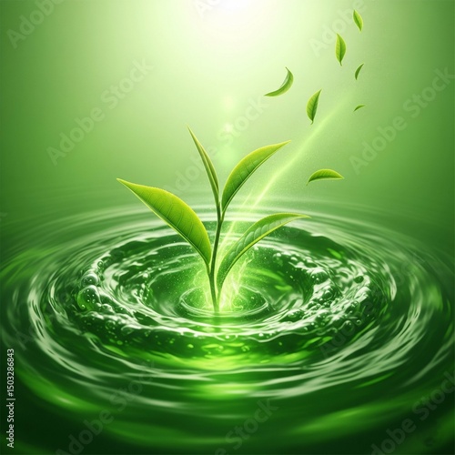 green tea leaf