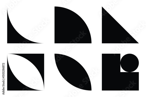 Set of various geomatric shapes