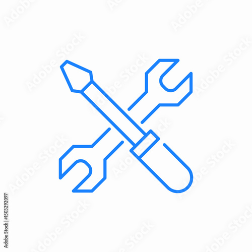 tools repairment icon sign vector