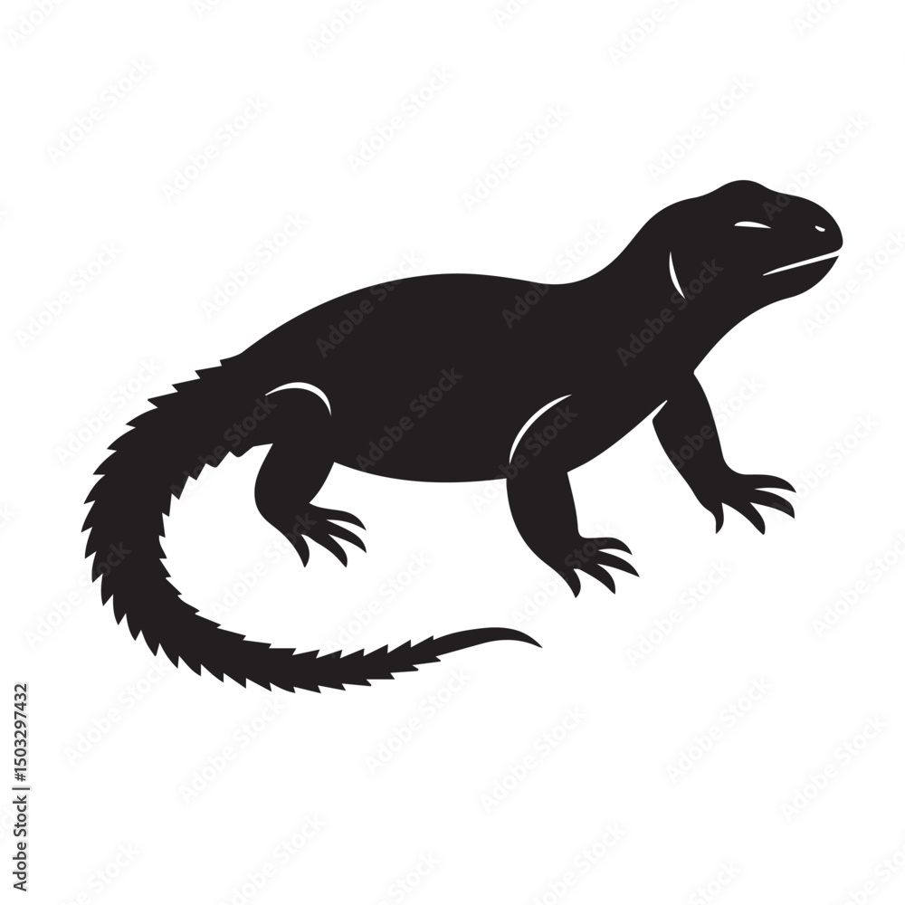 Obraz premium Printable vector illustration of sanda lizards, Lizard vector, Silhouette Vector Illustration of a Sanda Lizard, Creepy Crawly Lizard, Sanda Vector Set, Minimalist Black Sanda Lizard Silhouette.