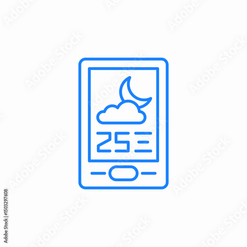 wheather forecast app icon sign vector