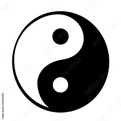 Yin and Yang symbol representing balance, harmony, and the duality of existence