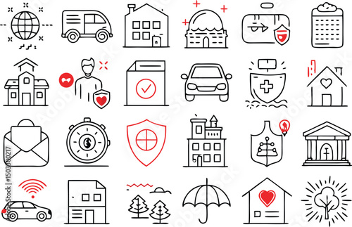 insurance icon sheet