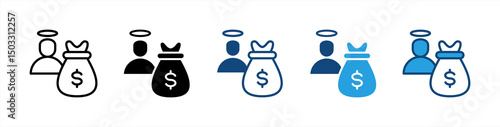 Angel Investor icon sheet multiple style collection