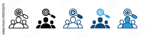 Competitive Analysis icon sheet multiple style collection