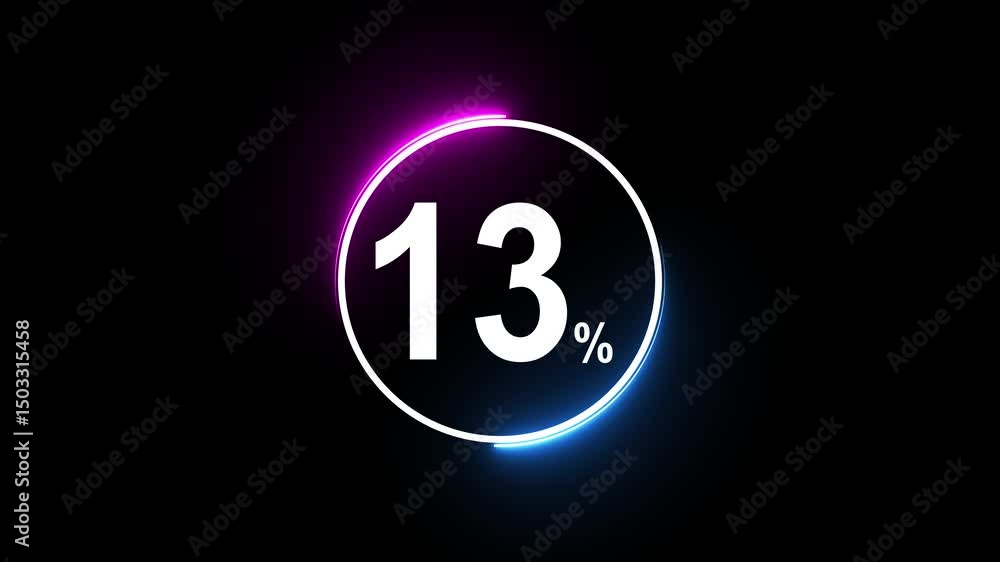 Discount 01% to 100% off sale animation. 13% off number revealing by breaking blue wall. Animation for flash sale, super sale, advertising and discount promotion offer on black background Discount 01% to 100% off sale animation. 13% off number revealing by breaking blue wall. Animation for flash sale, super sale, advertising and discount promotion offer on black background