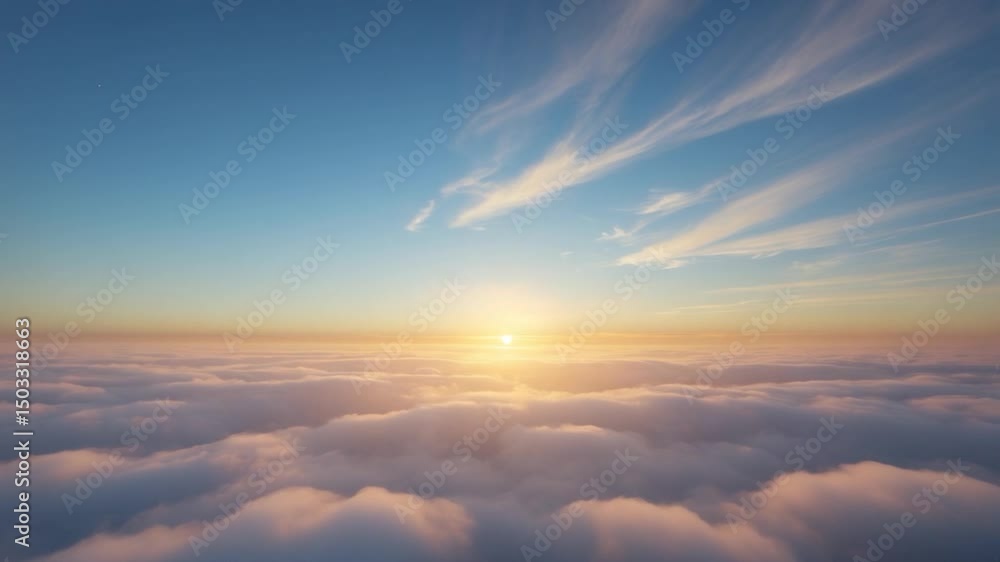 Wide-angle perspective of the sky and clouds. Wide-angle perspective of the sky and clouds.