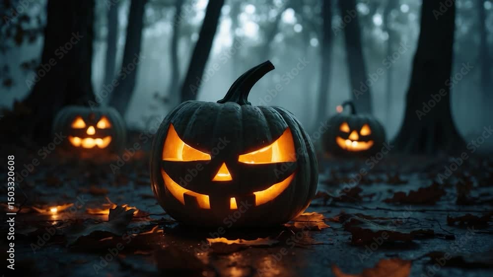 Glowing Pumpkins for Halloween Glowing Pumpkins for Halloween