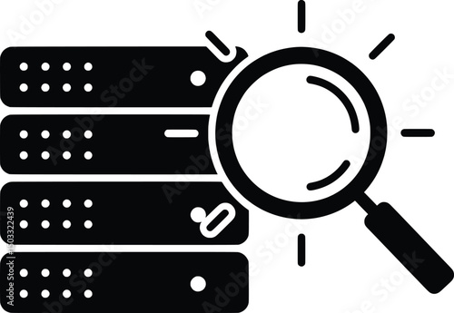 Data Server Security Vector Illustration Concept