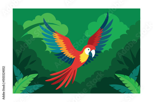 vector illustration of a bird