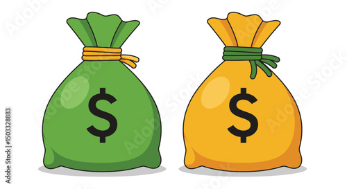 money bag with dollar