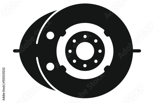car wheel isolated on white background