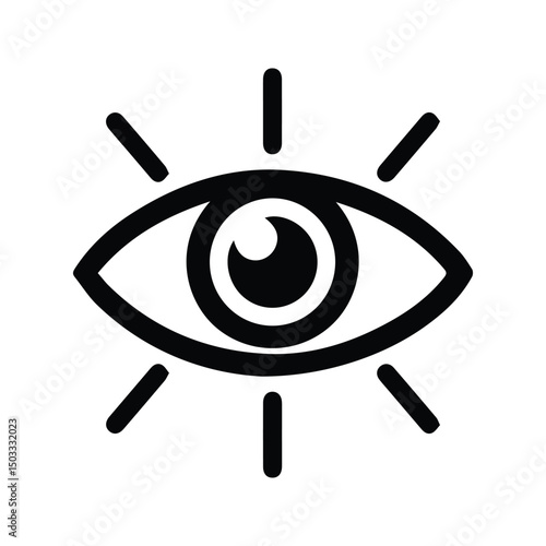 Eyes icon. Look and Vision illustration. Eye Care Clinic Logo.
