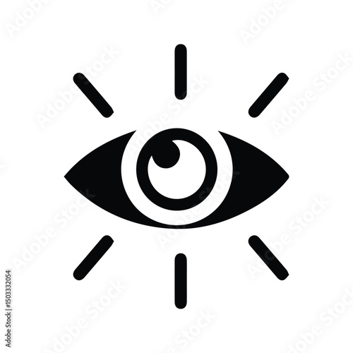 Eyes icon. Look and Vision illustration. Eye Care Clinic Logo.