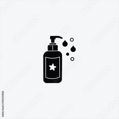 Face Wash Vector Vector Art Silhouette Design
