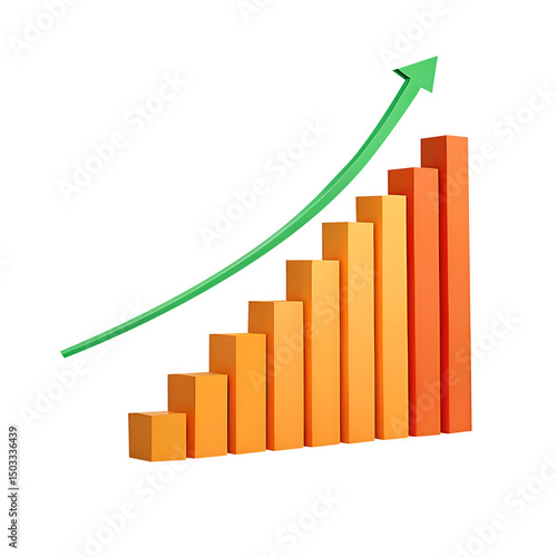 Free Download business graph with arrow - GFXLoad