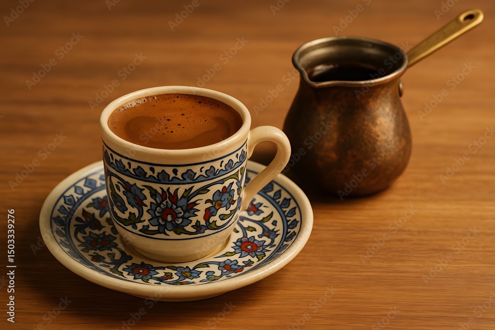Fototapeta premium Ceramic Turkish Coffee cup