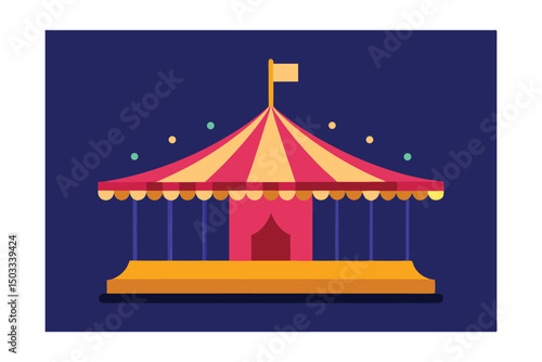 circus tent vector illustration