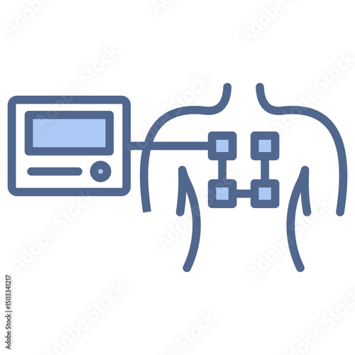 Electrotherapy Blue Icon