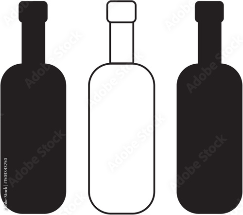 Wine bottle vector.eps