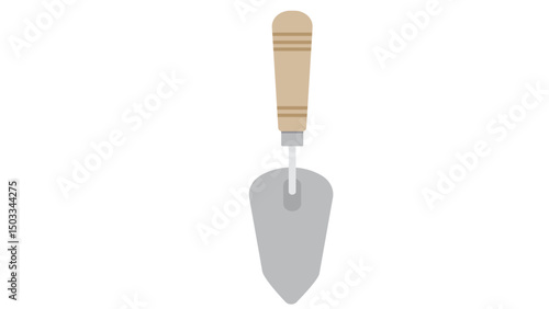 garden trowel isolated on white