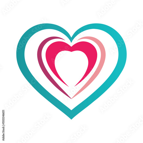 Romantic Heart Logo Vector Free Design
