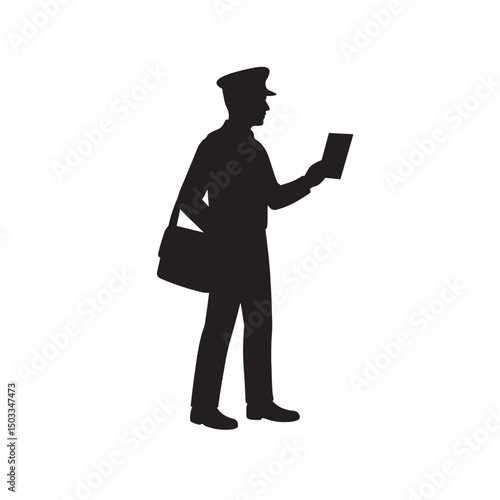 Postman Bag Letter Silhouette