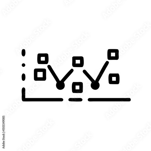 creative and simple minimal details Outline silhouette product statistics icon  sign vector