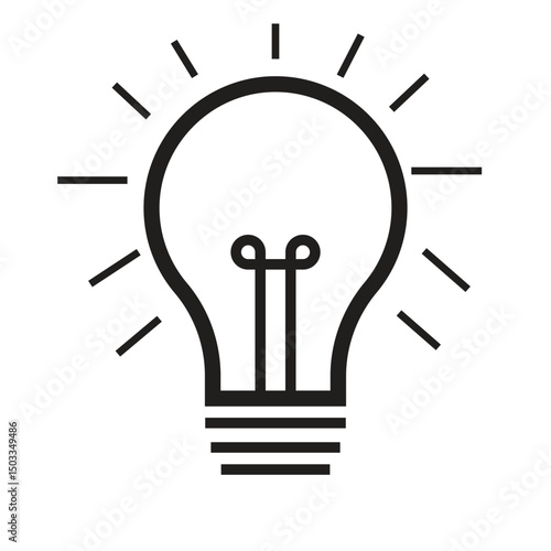 light bulb vector icon