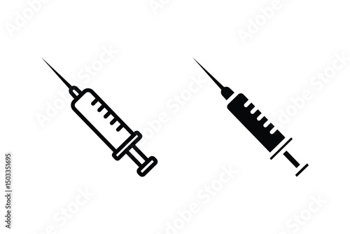 injection icon set. health icon. for web, computer, and mobile apps