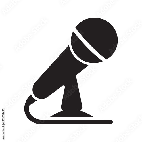 microphone on a white background