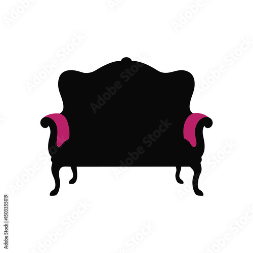 sofa with clipping path