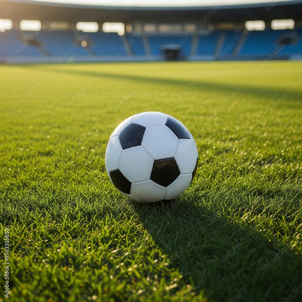 Obraz premium soccer ball on grass