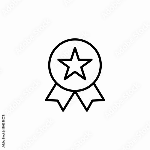 award badge icon sign vector