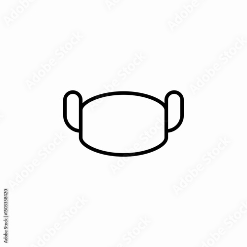 medicine mask icon sign vector