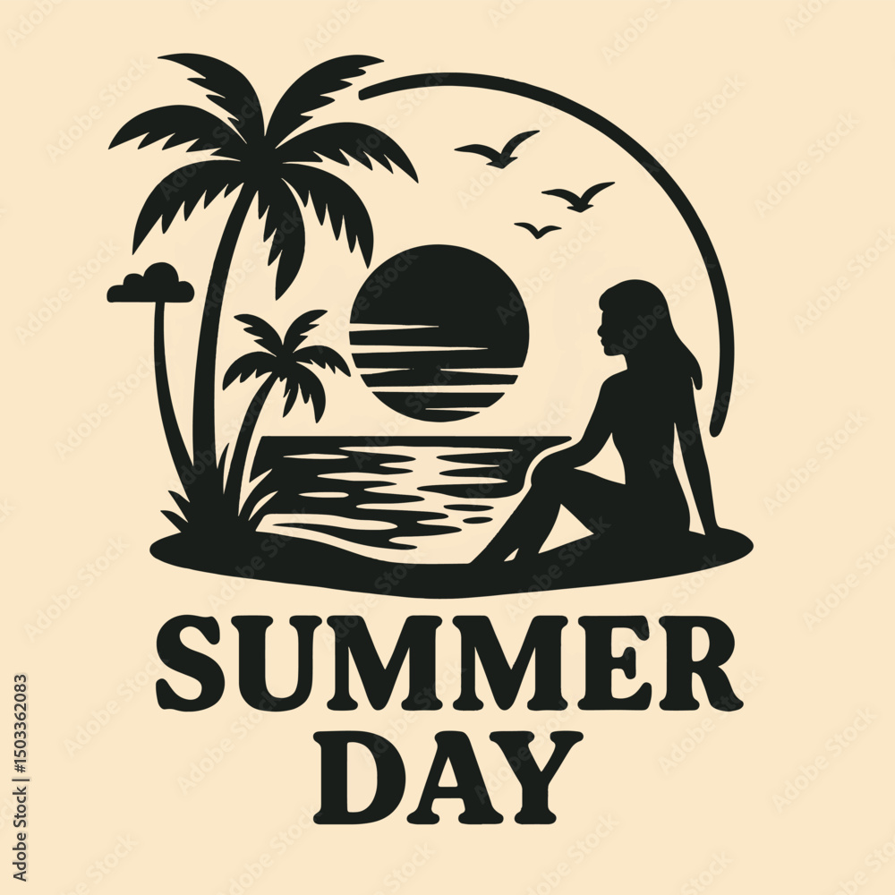 Naklejka premium summer holiday poster