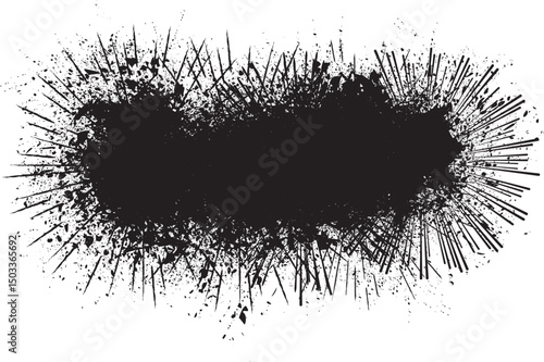 ink splashes for speckle effect .Set of Black Spray Blot of Ink. Place blobs, stains and splats in this pack over any object to create grunge effect .Spray paint drips .abstract vector.