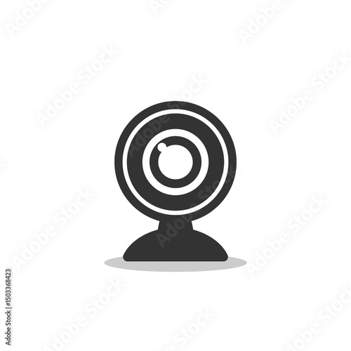 Web cam icon with shadow