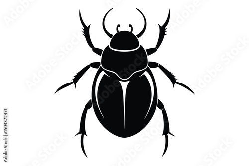 stag beetle isolated on white background