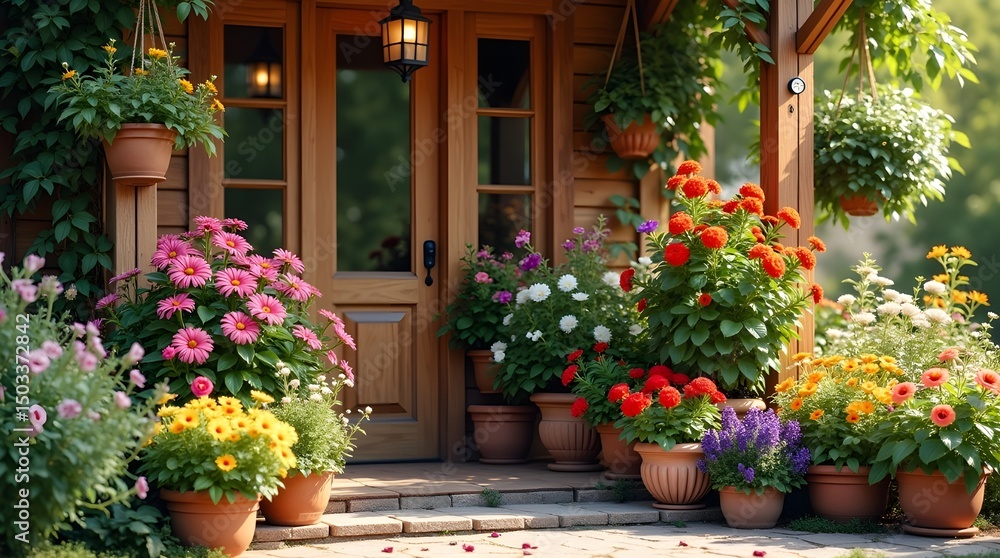 Naklejka premium Gorgeous flowers at home, Gragen