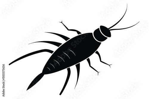 vector silhouette of a scorpion