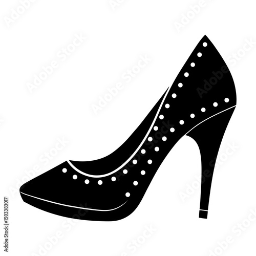 Chic Shoes silhouette vector