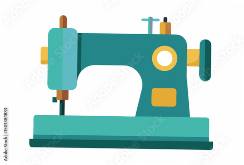 sewing machine isolated on white