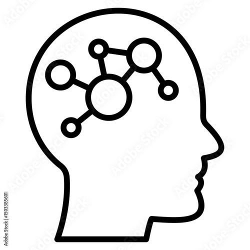 Psychosocial Outline Icon