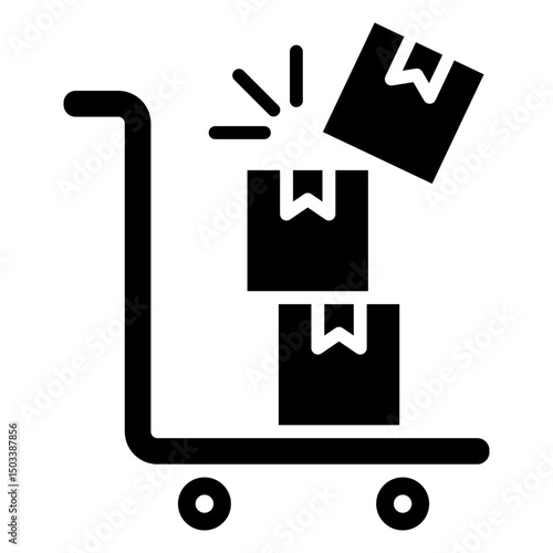 Overflow Shipment Glyph Icon