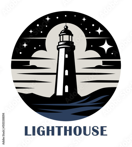logo icon of lighthouse (artwork 2)