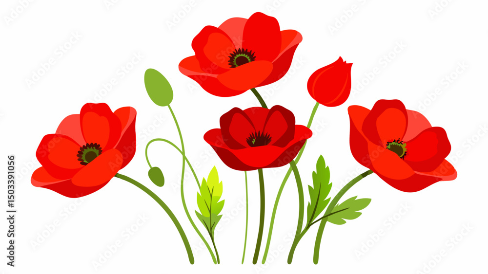 Obraz premium bouquet of red tulips