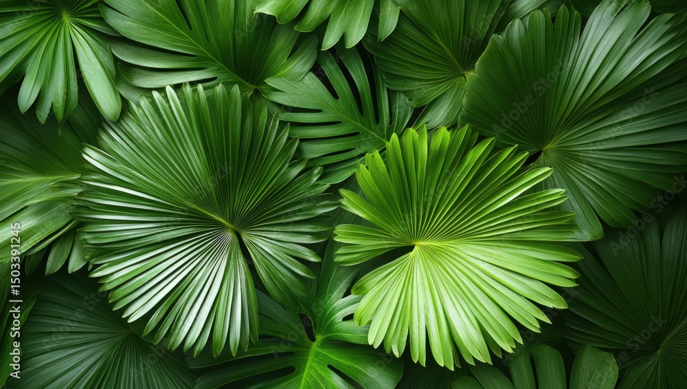 Tropical leaf pattern background Tropical leaf pattern background