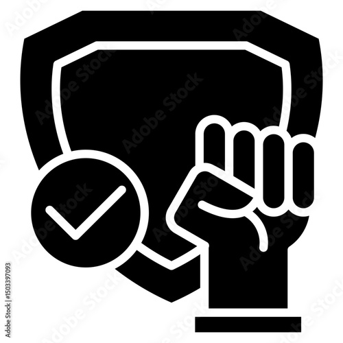 Assertiveness Glyph Icon