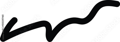 Bold Black and White Curved Line Design